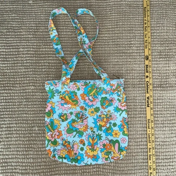 Big Bud Press Bag Butterfly Bash 100% Cotton Tote Bag LA Made Outside Pockets - Picture 4 of 8